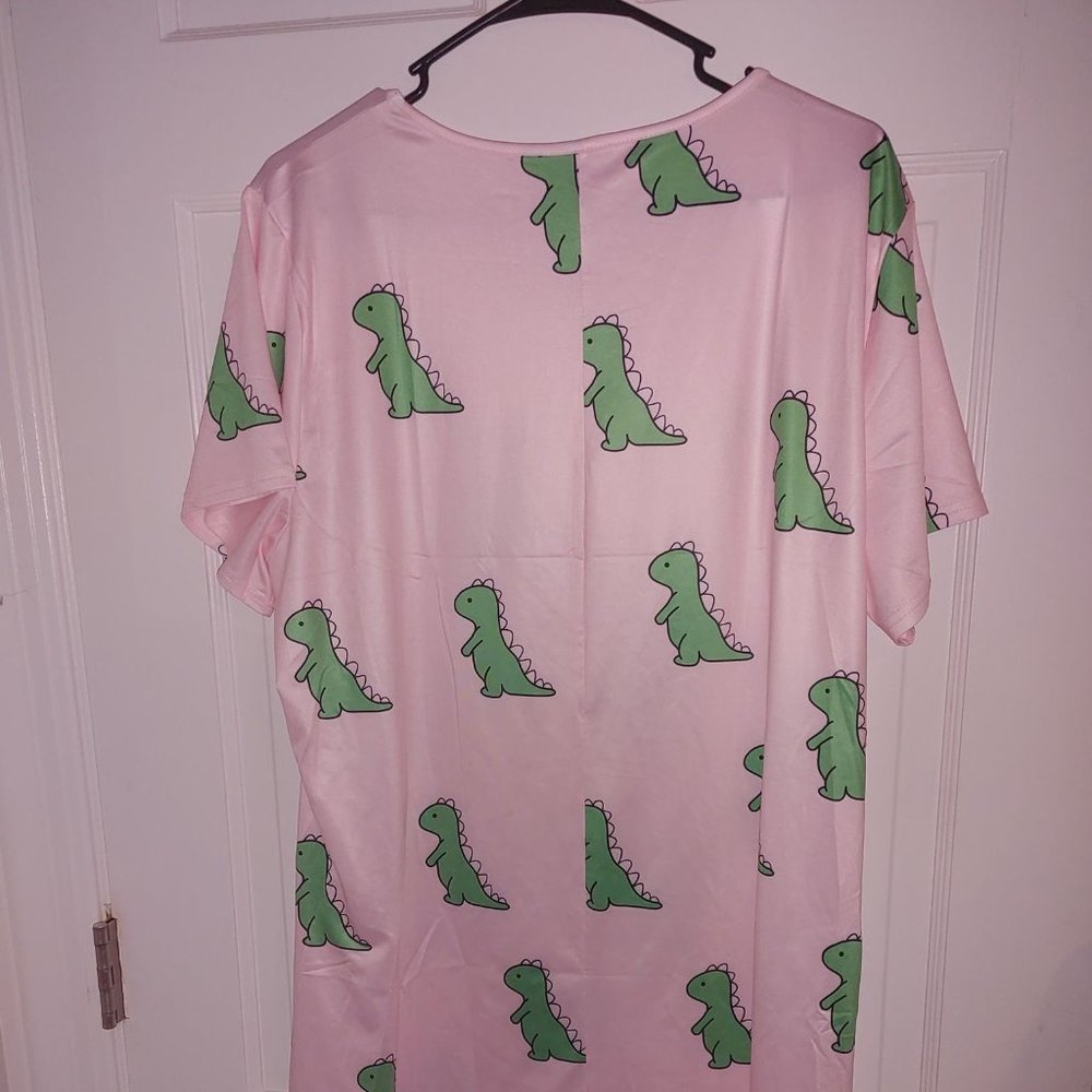 Pink Dinosaur Nightgown - Picture 3 of 4